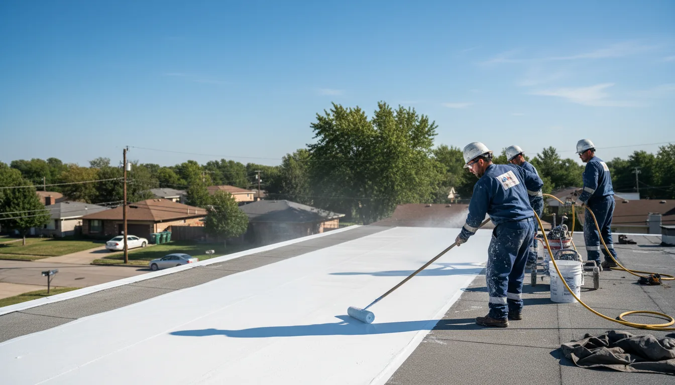 Commercial roof coating in Peckville, PA near me